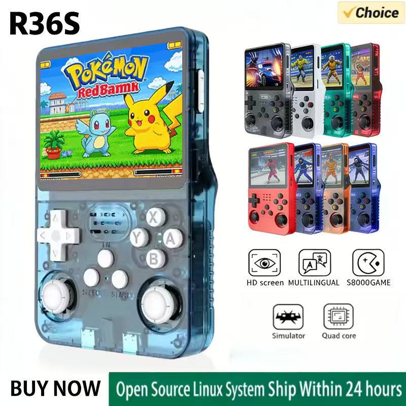 Gaming Console With Gta - Console di Gioco Portatile R36S con