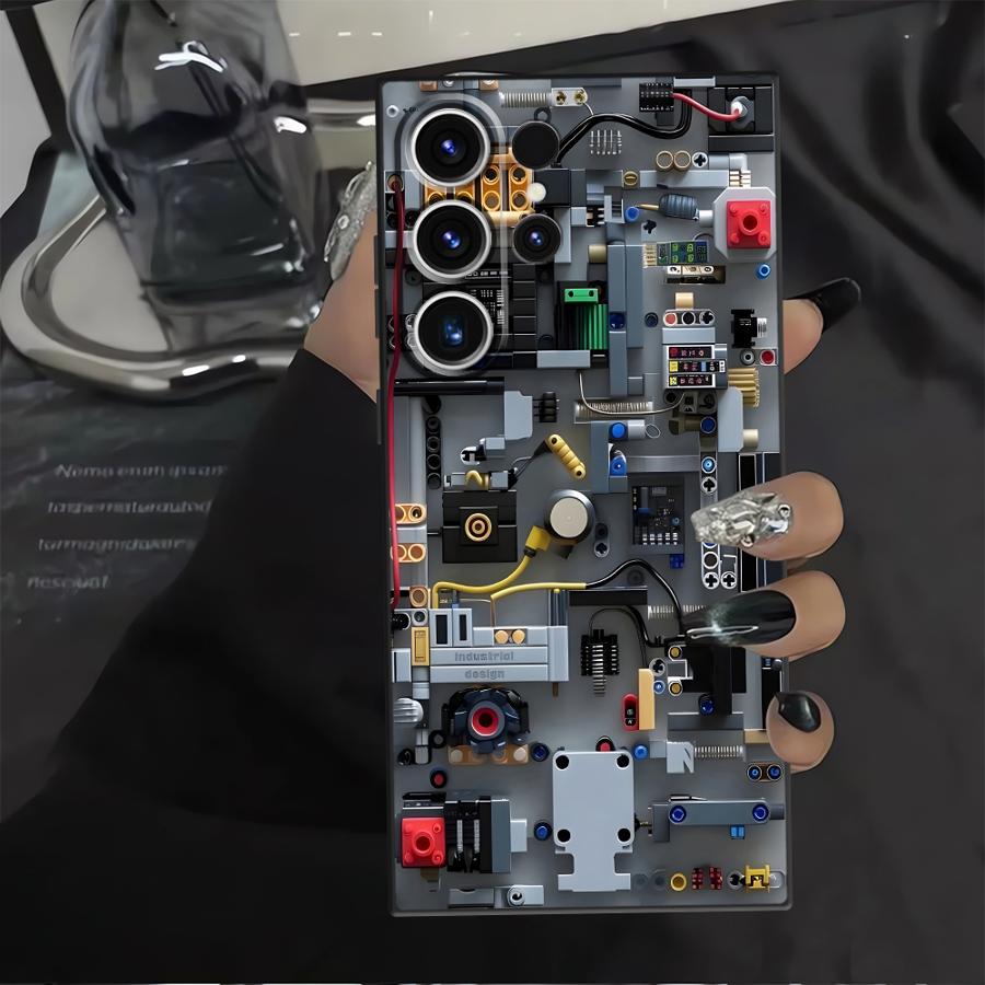 Gaming Console In Phone - Custodia Morbida Viola a Tema Console