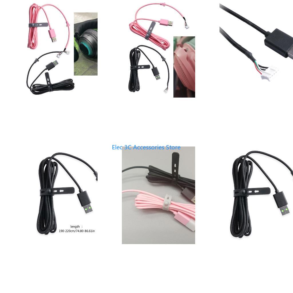 Gaming Headset Wired - sostituzione del cavo USB durevole in