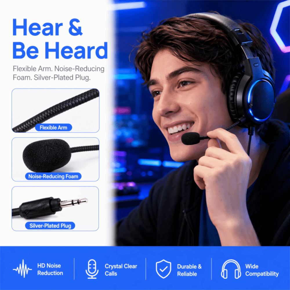 Microfono staccabile con conne - Gaming Headset Wired recensione e prezzo